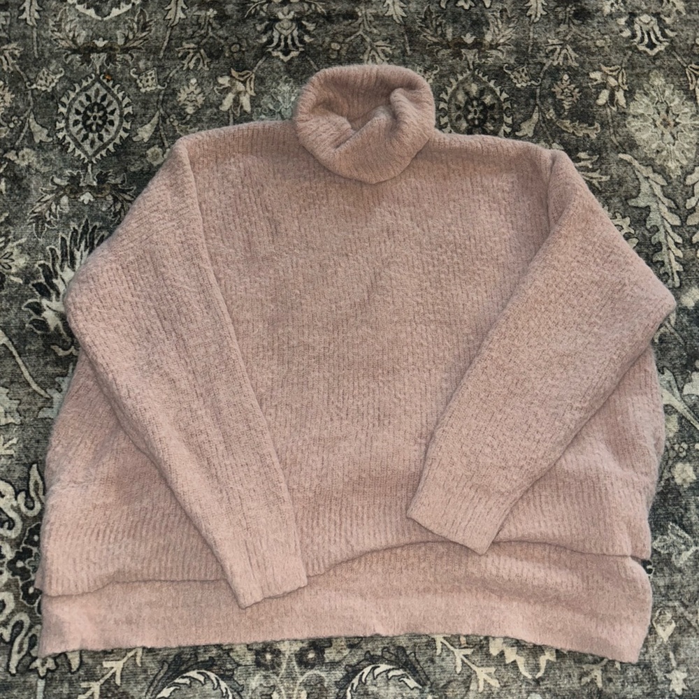 Sonoma Blush Pink Turtleneck Sweater